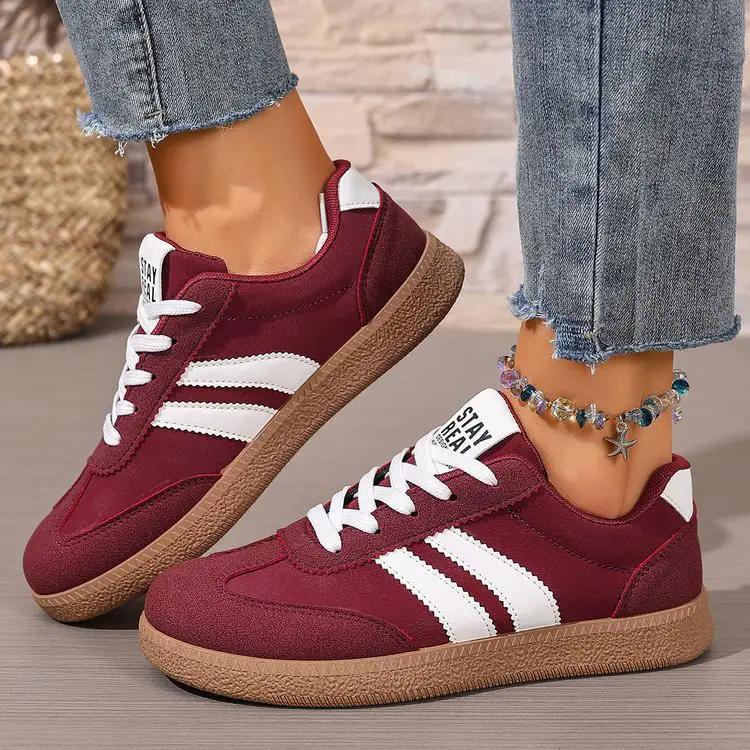 Fashionable Casual White Sneakers For Women by Dropshipman