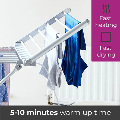 Neo Electric Heated Winged Airer Clothes Dryer Rack by Neo