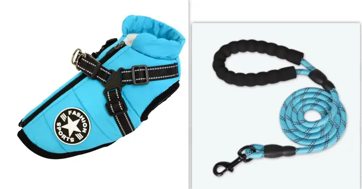 Waterproof Dog Clothes Winter Dog Coat With Harness Warm Pet Clothing Big Dog Jacket Chihuahua Labrador Coat Costume by Dropshipman