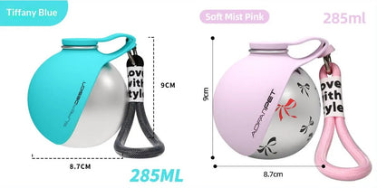 Creative Portable Outdoor Pet Stainless Steel Water Cup Small Dog Water Bottle Convenient Dog Drink Dispenser Puppy Travel Portable Water Bowl Pet Products by Dropshipman