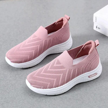 Casual Mesh Shoes Sock Slip On Flat Shoes For Women Sneakers Casual Soft Sole Walking Sports Shoe by Dropshipman