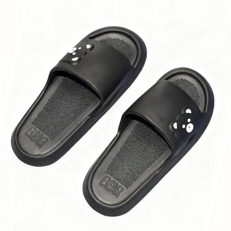Summer Cartoon Bear Indoor Slippers for Women Lightweight Soft EVA Slides Woman Comfort Home Bathroom Non Slip Slippers by All Mart Bristol Ltd