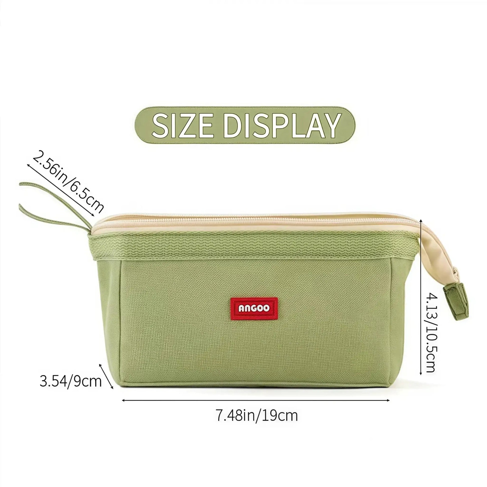 Large Capacity Pencil Case with Pen Holder Label Minimalist Student Stationery Storage Creative Stationery Storage Bag by All Mart Bristol Ltd