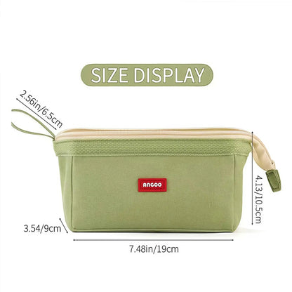 Large Capacity Pencil Case with Pen Holder Label Minimalist Student Stationery Storage Creative Stationery Storage Bag by All Mart Bristol Ltd
