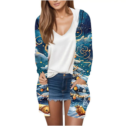 Manufacturer Cross-Border Women's Fashion New Loose Simple Pocket Hooded Cardigan Jacket by All Mart Bristol Ltd