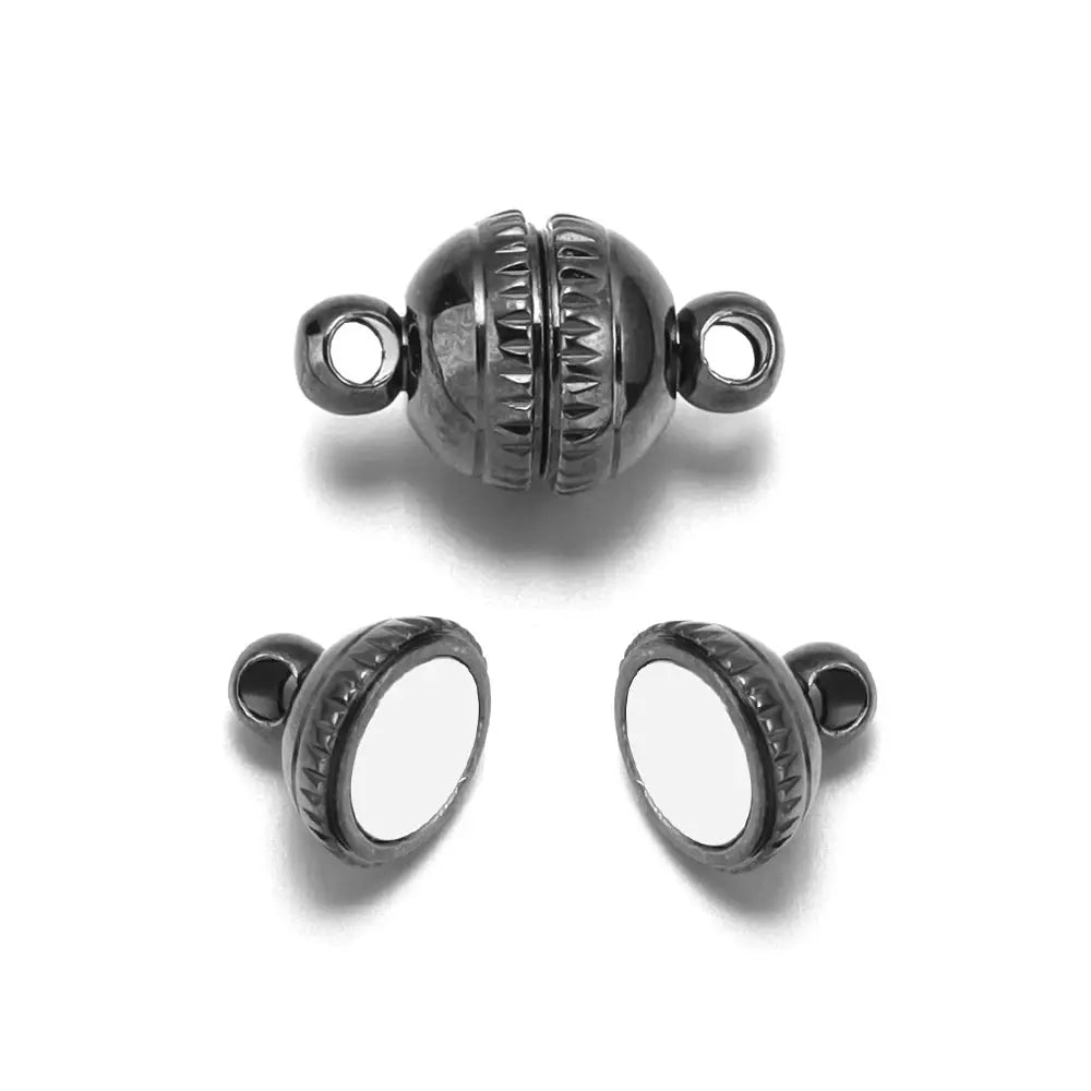 5pcs/lot Copper Strong Magnetic Clasps Round End Clasp Connectors For Jewelry Making DIY Handmade Bracelet Necklaces Accessories by All Mart Bristol Ltd