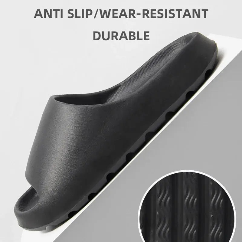 Indoor Cloud Thick-soled House Slippers for Men and Women Summer Soft Bottom Beach Sandals by All Mart Bristol Ltd