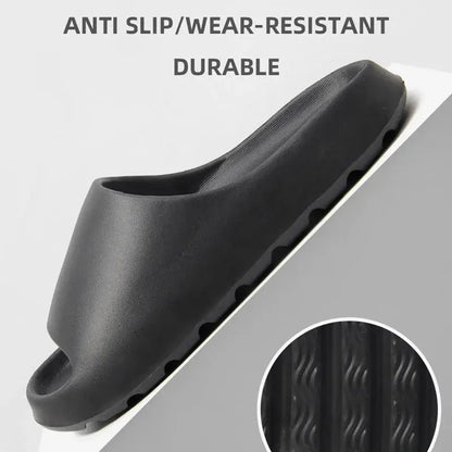Indoor Cloud Thick-soled House Slippers for Men and Women Summer Soft Bottom Beach Sandals by All Mart Bristol Ltd