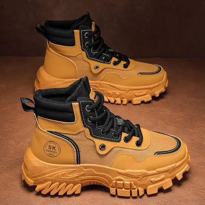 Breathable High-top Vintage British-style Work Boots by Dropshipman
