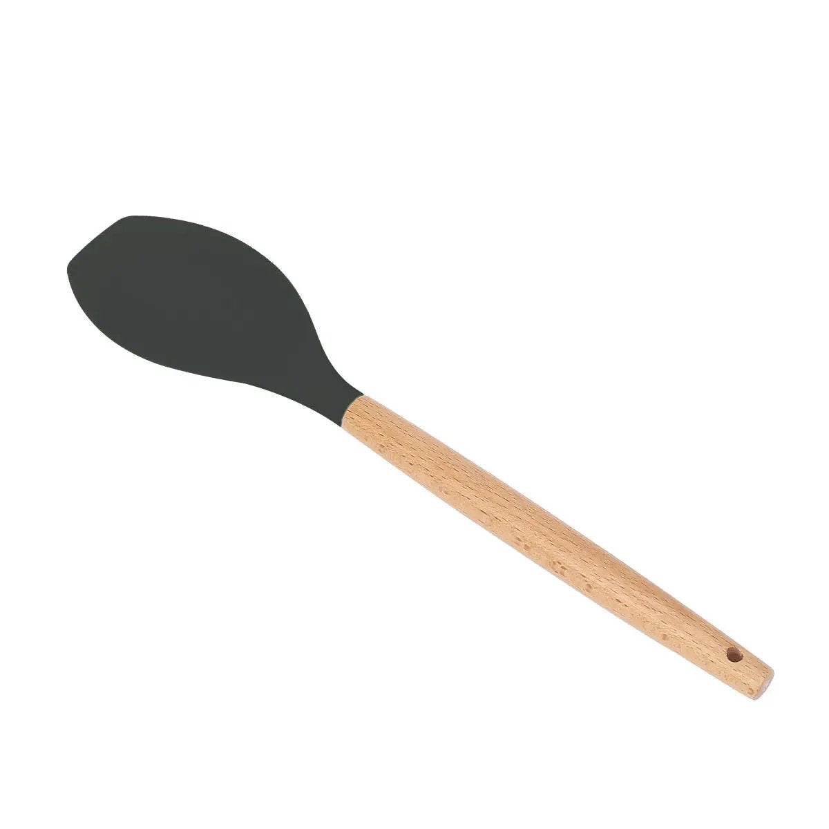 Wooden Handle Silicone Cooking Utensils Set by Dropshipman