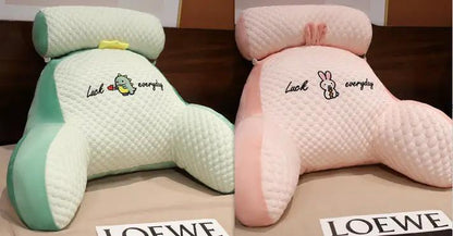 Sofa Fluffy Cushion Luncheon Pillow Triangle Reading Cushion Bedside Soft Large Backrest Lumbar Cushion Office Chair Cushion by Dropshipman