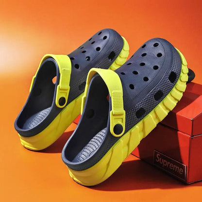 Hole Shoes Men's Outerwear Non-slip Wear-resistant Slippers by Dropshipman