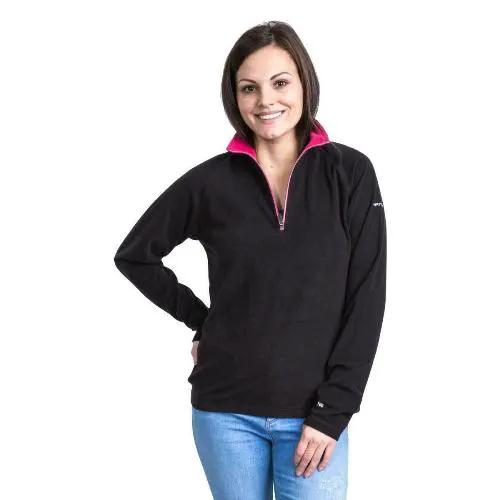 Ladies Trespass Skylar Half Zip Top Fleece Jumper by Trespass