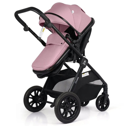 For Your Little One Cruise 3 In 1 Travel System With Car Seat - Blush Rose (Free Cupholder And Seat Liner Included!) by For Your Little One