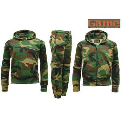 Children's Game Woodland Camouflage Tracksuit by Game Technical Apparel