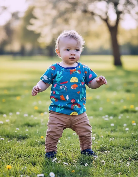 Sophie Kid Cotton T-Shirt Top | Unisex Toddler by Stylish Mum