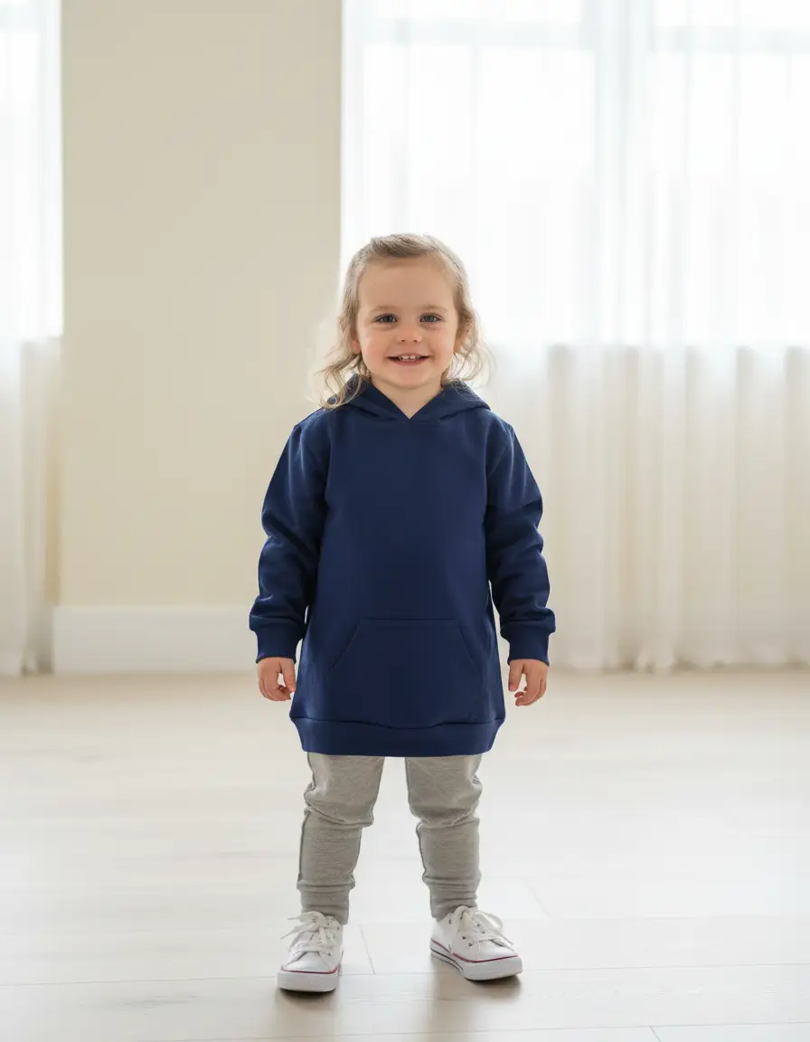 Stylish Kid Cotton Hoodie Dark Blue by Stylish Mum