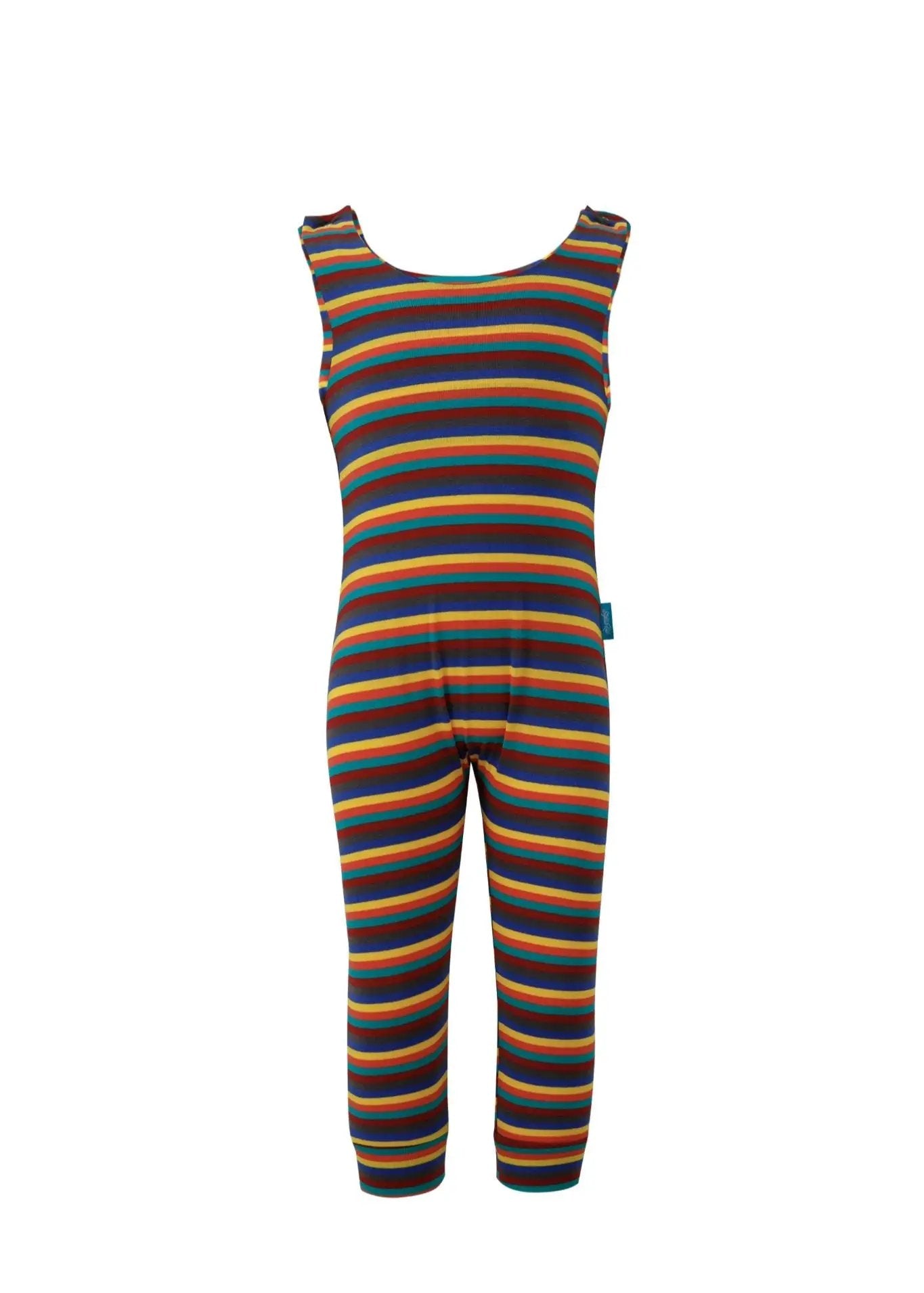 Hazel Stripe Super Soft Cotton Dungarees by Stylish Mum