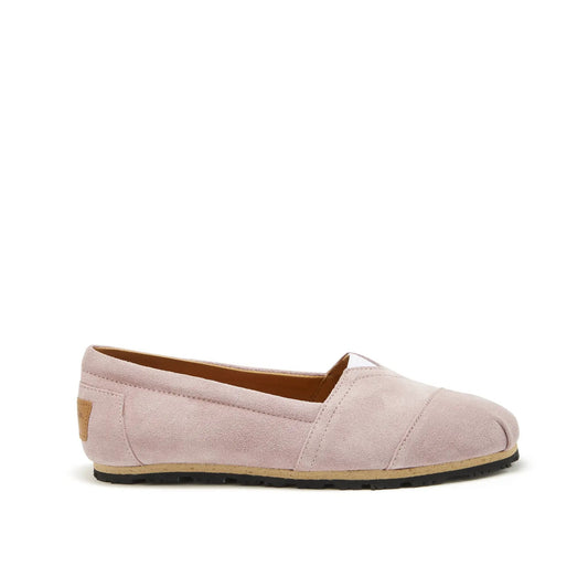 Women's Chukka Espadrilles, powder pink suede by Hugs & Co.