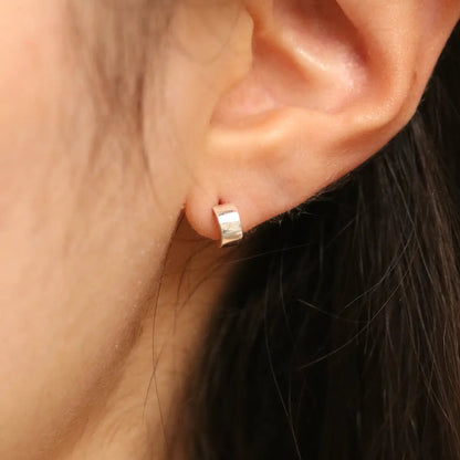 Bold Semi-Hoop Earrings by Nabi London