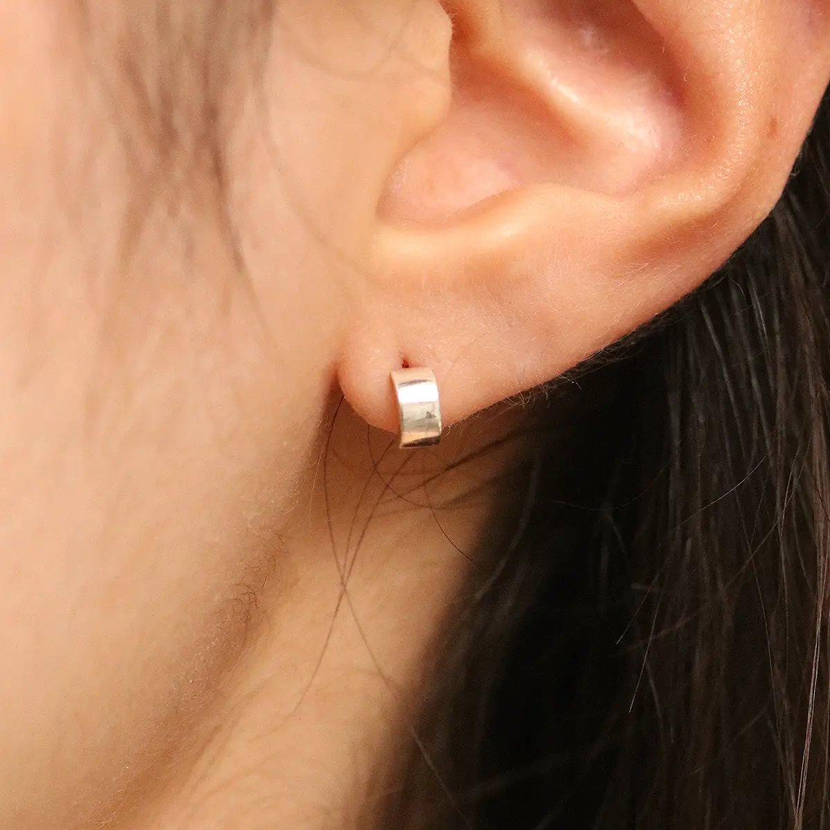 Bold Semi-Hoop Earrings by Nabi London