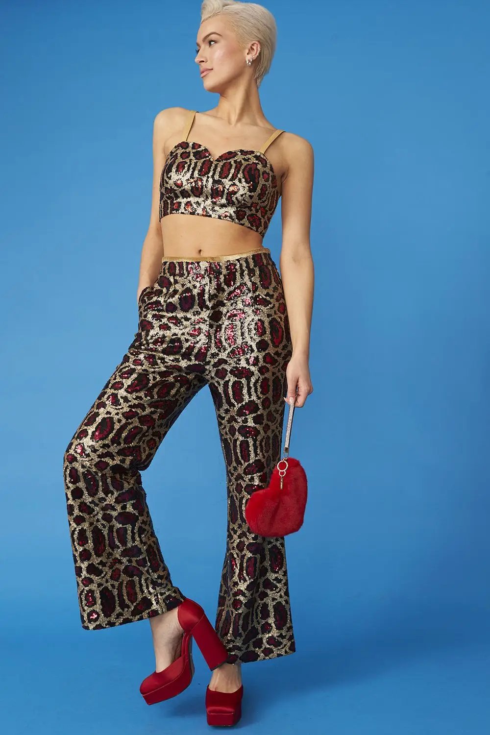 Pink Bamboo Sequin GiGi Top by Jayley