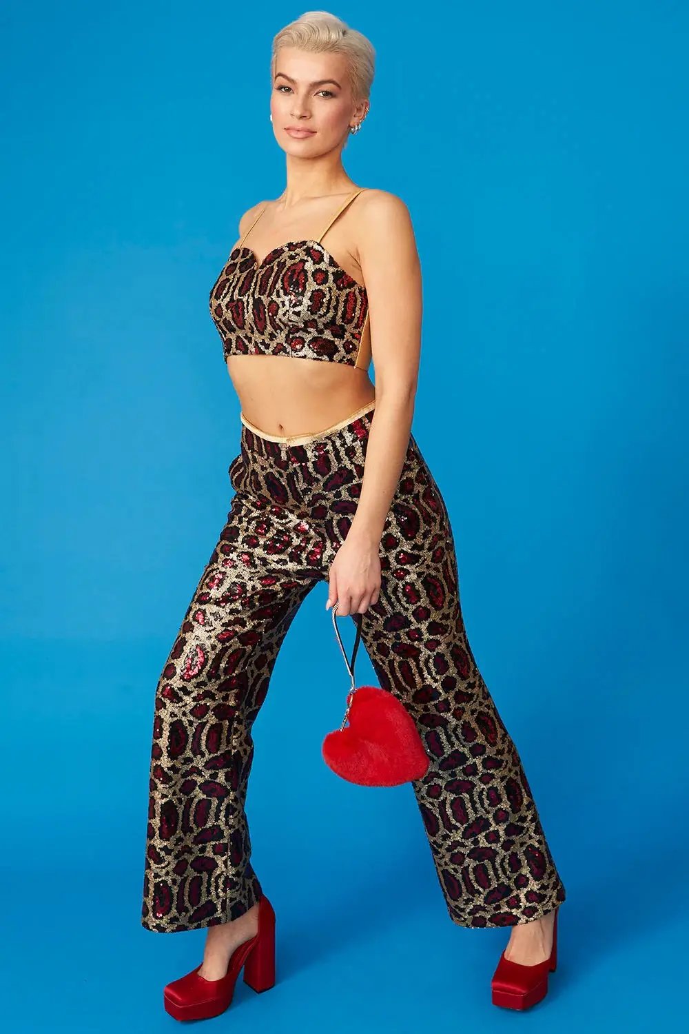 Pink Bamboo Sequin GiGi Top by Jayley