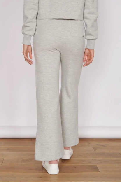 Eleanor Light Grey Loungewear Wide Leg Joggers by Jeetly.com