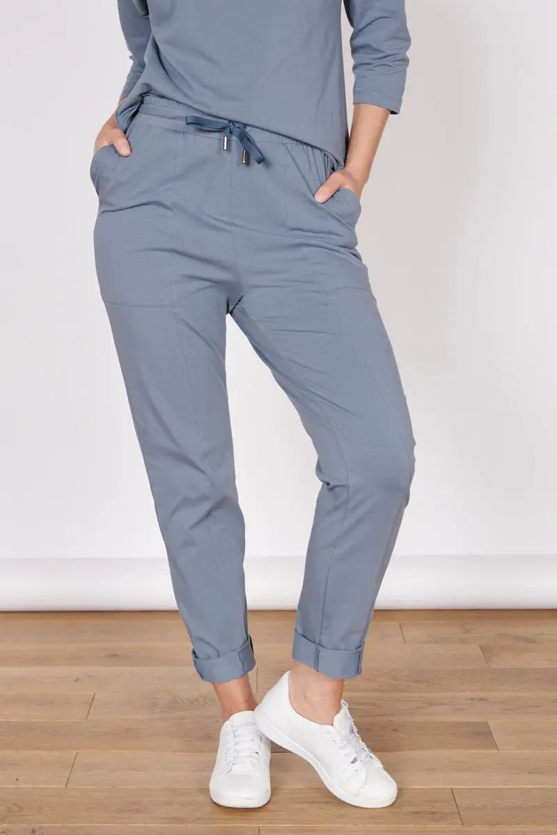 Faith Blue Loungewear Soft Touch Joggers by Jeetly.com