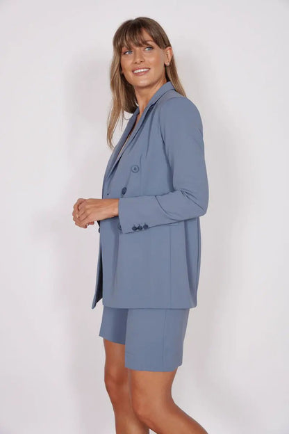 Hattie Blue Tailored Shorts by Jeetly.com
