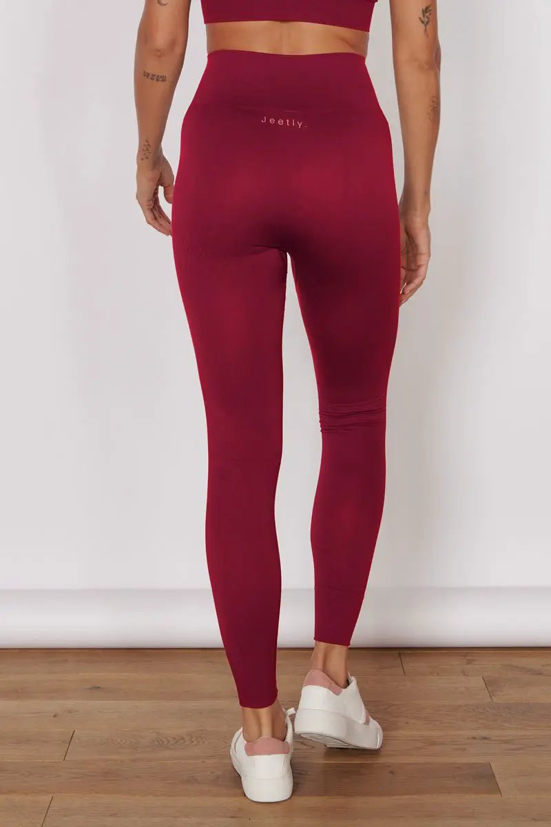 Piper Magenta Petite Seam Free Sports Leggings by Jeetly.com