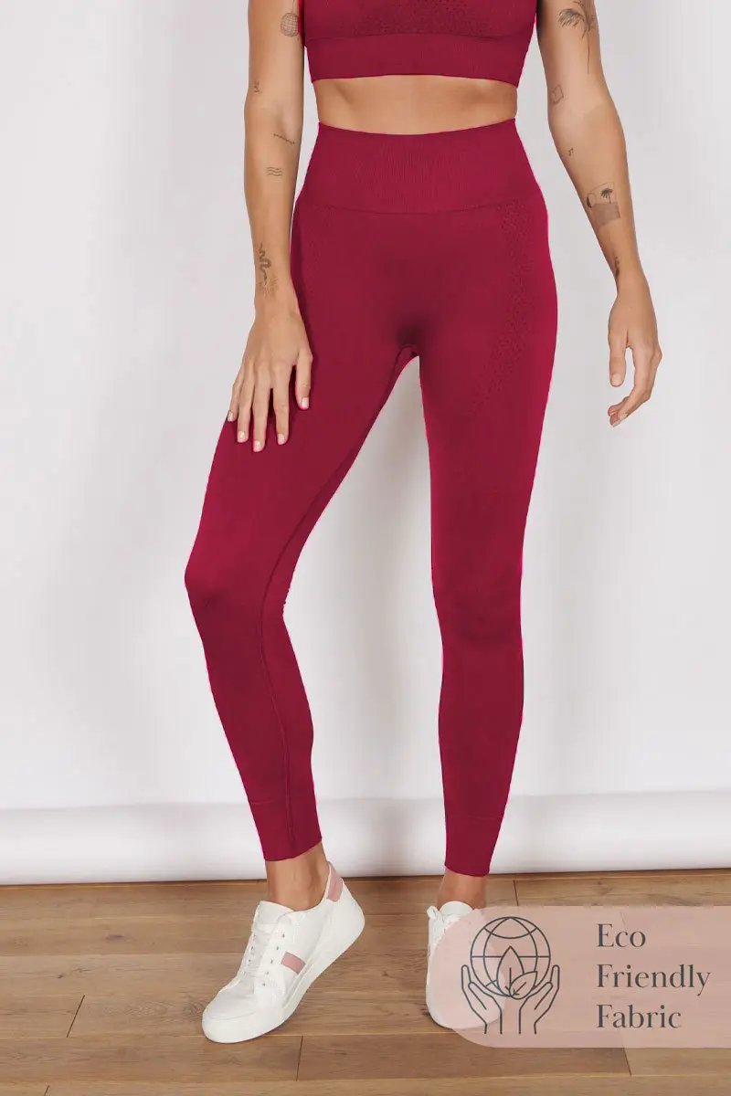 Piper Magenta Petite Seam Free Sports Leggings by Jeetly.com