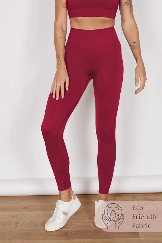 Piper Magenta Petite Seam Free Sports Leggings by Jeetly.com