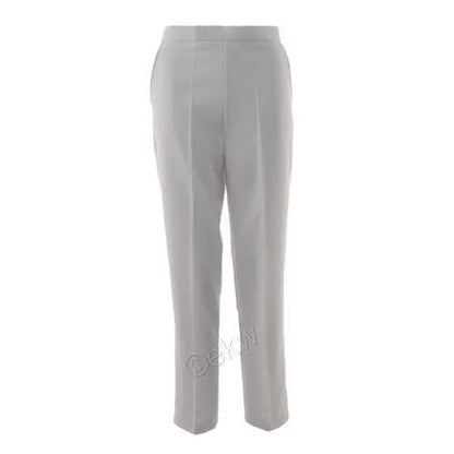 Bowls White Straight Leg Trousers by Ek Bowlswear