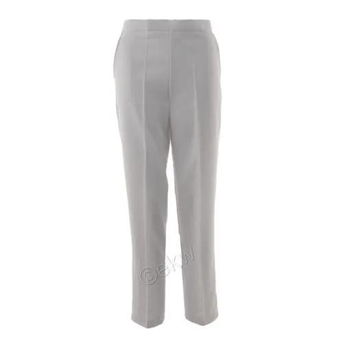 Bowls White Straight Leg Trousers by Ek Bowlswear