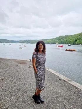 The Knee Length Breastfeeding Dress - Lizzie Leopard Pink by Stylish Mum