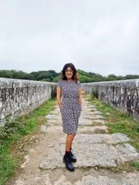 The Knee Length Breastfeeding Dress - Lizzie Leopard Pink by Stylish Mum