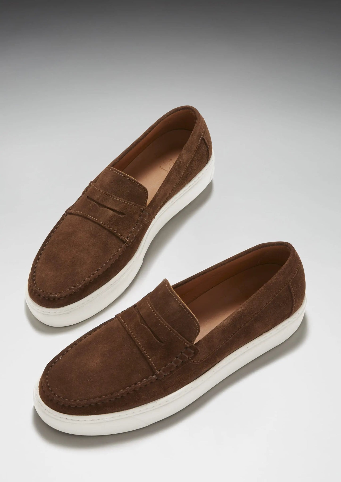 Slip-on Sneaker Loafers, brown suede by Hugs & Co.