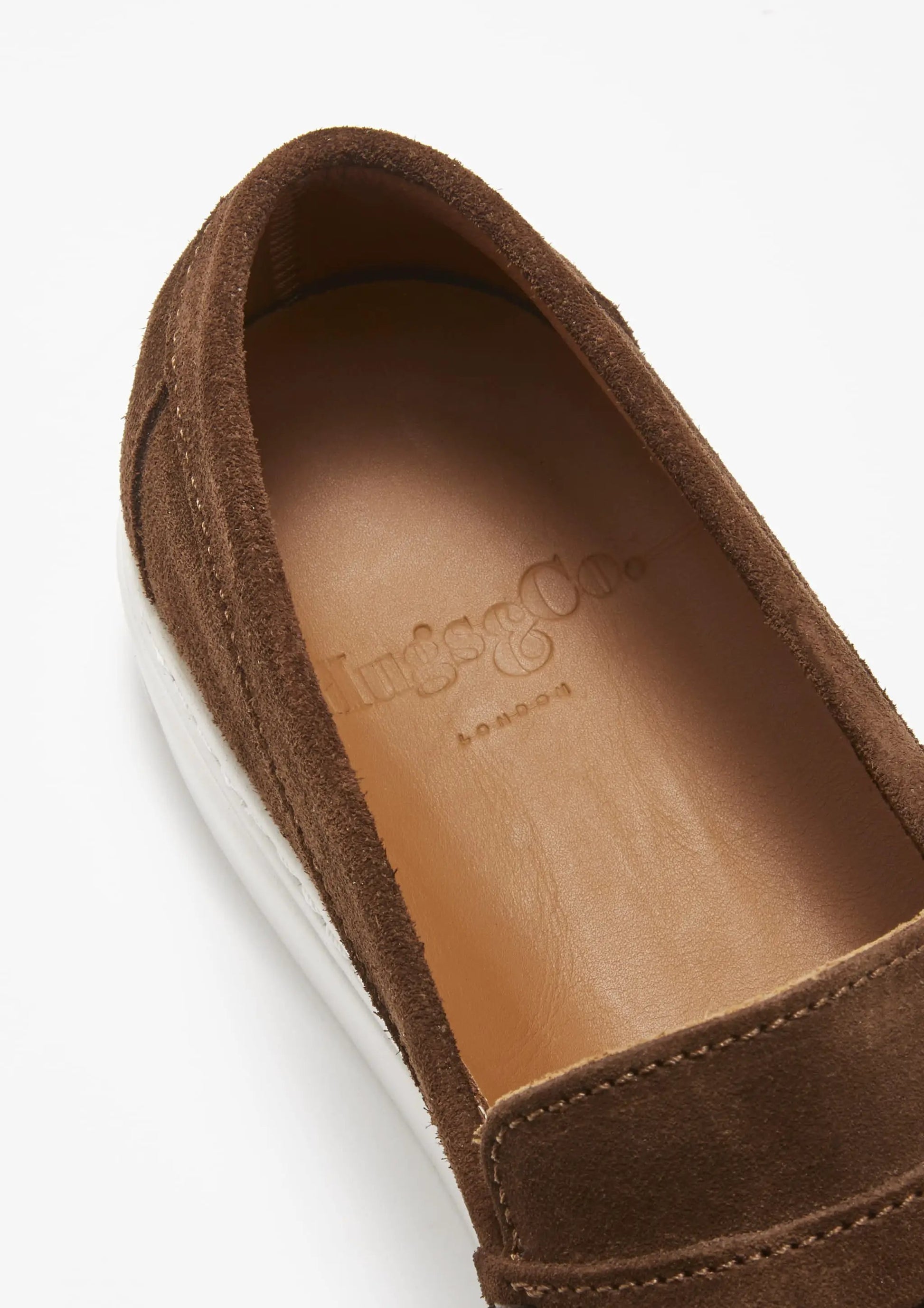 Slip-on Sneaker Loafers, brown suede by Hugs & Co.