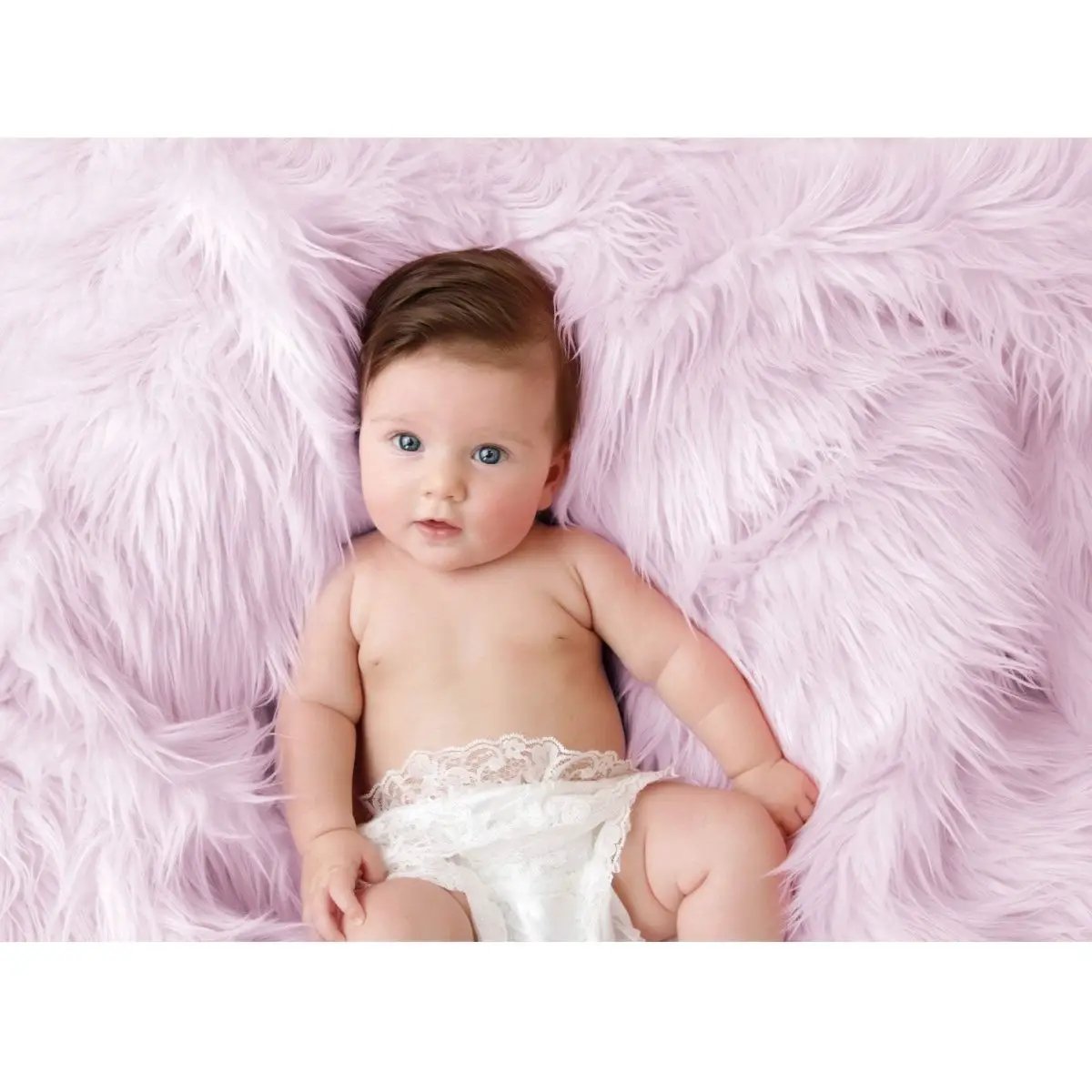 Luxury Faux Fur Baby Blanket - Pink-Clearance by For Your Little One