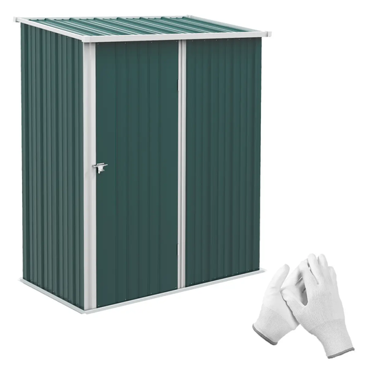 Outsunny Outdoor Storage Shed Steel Garden Shed w/ Lockable Door for Garden by Outsunny