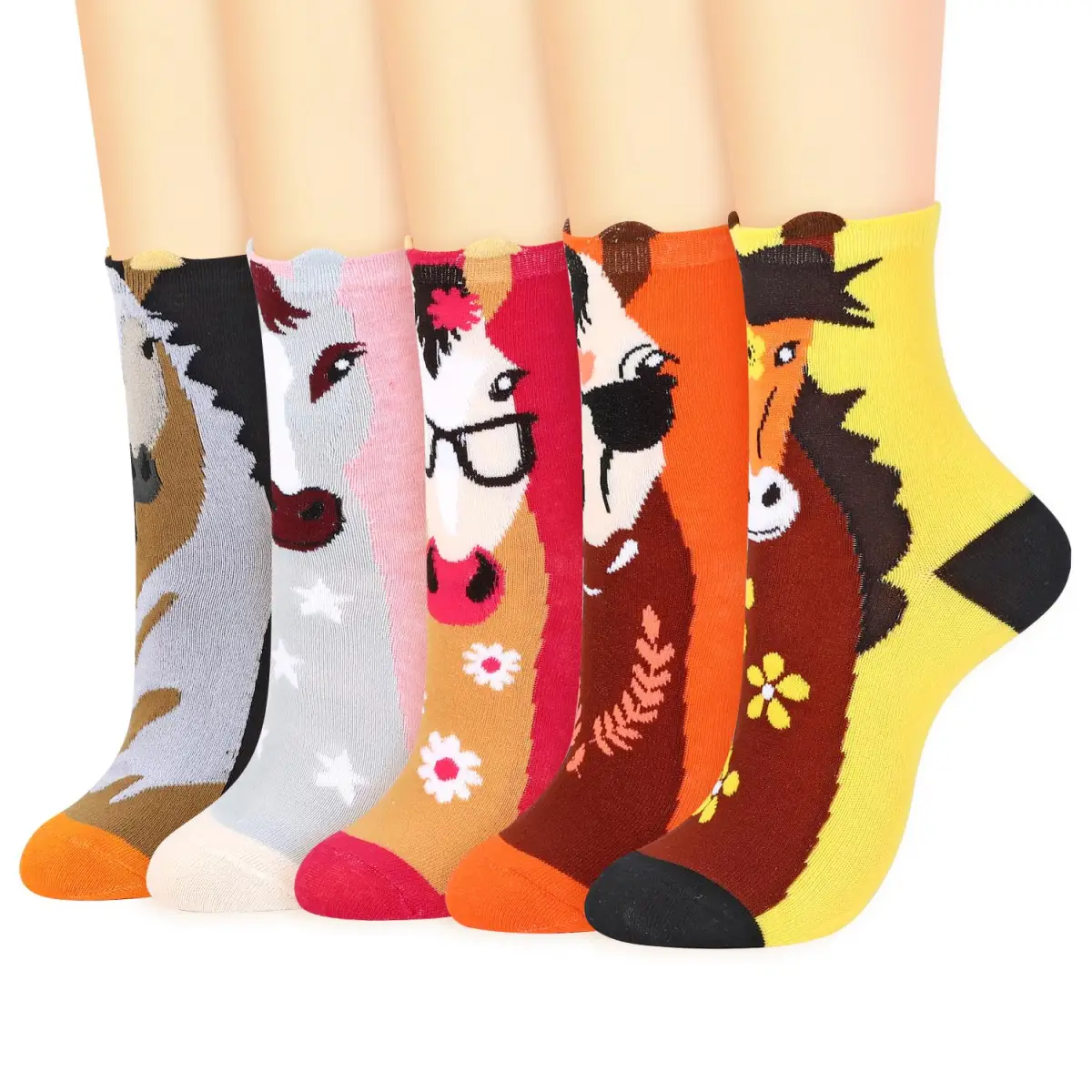 VINSANI HORSE SOCKS 5pk 1010417 by Vinsani