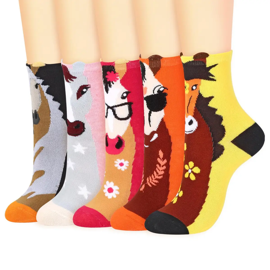 VINSANI HORSE SOCKS 5pk 1010417 by Vinsani
