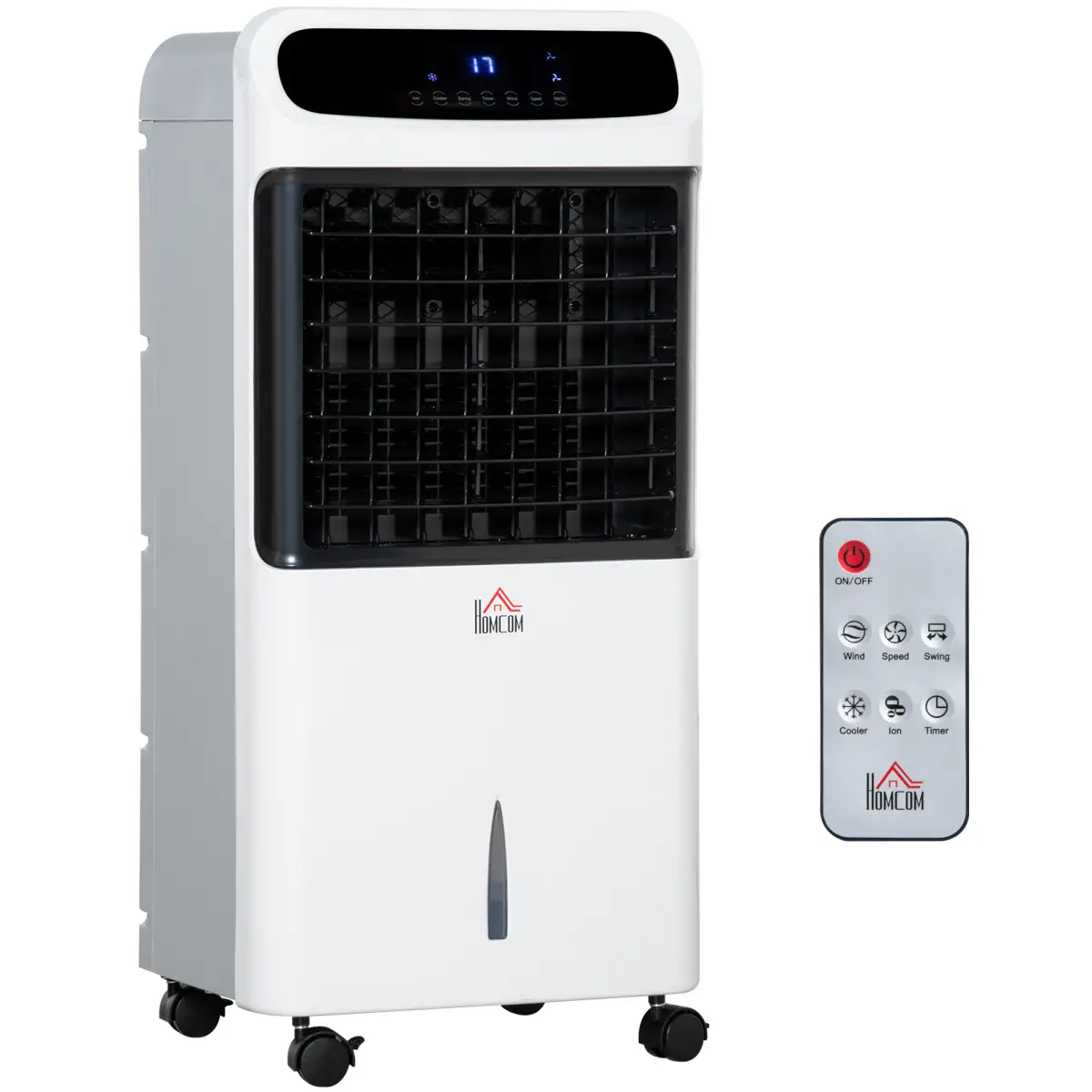 Mobile Air Cooler, Evaporative Anion Ice Cooling Fan Humidifier Unit HOMCOM by Unbranded