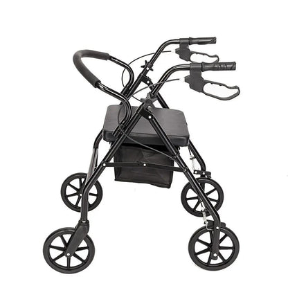 Steel Walker with Wheels Black by N/A