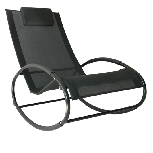 Outsunny Orbital Zero Gravity Rocking Chair, 88H cm by Outsunny