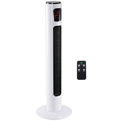 Fan Tower, ?32x96H cm-White by HOMCOM