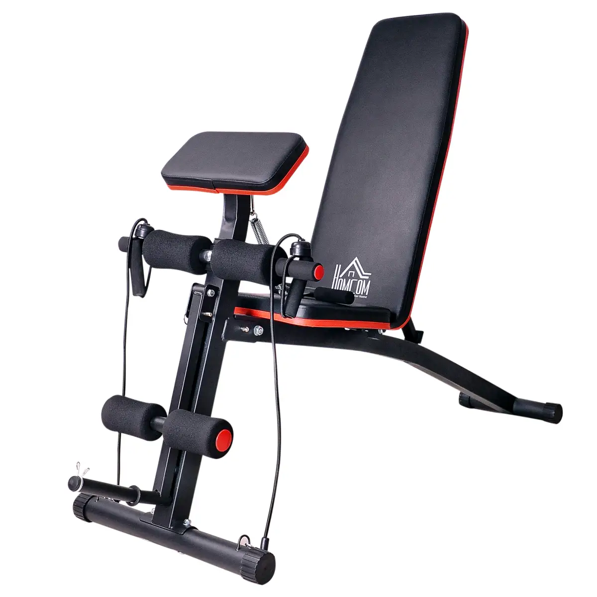 Foldable Dumbbell Bench Weight Training 7 Incline Adjustable Workout by HOMCOM