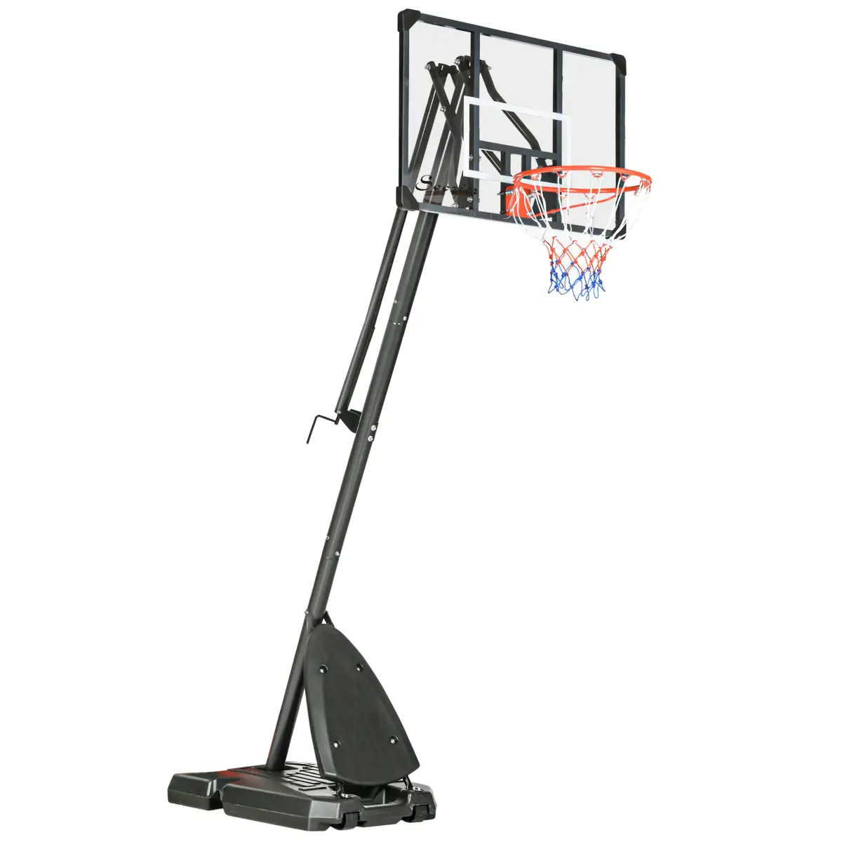 Adjustable Basketball Hoop with Weighted Base, Wheels, 2.4-2.9m by SPORTNOW