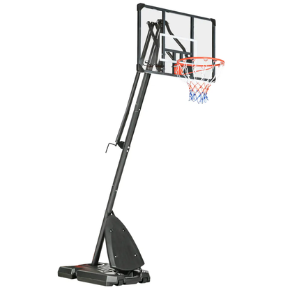 Adjustable Basketball Hoop with Weighted Base, Wheels, 2.4-2.9m by SPORTNOW